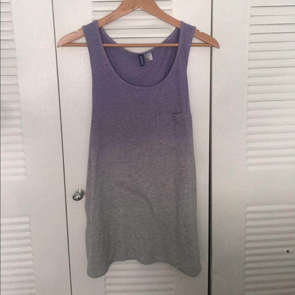Purple ombré H&M tank