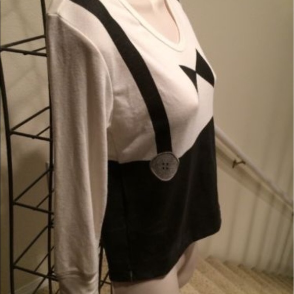 Wildfox Tops - NWOT long sleeves tuxedo shirt Wildfox
