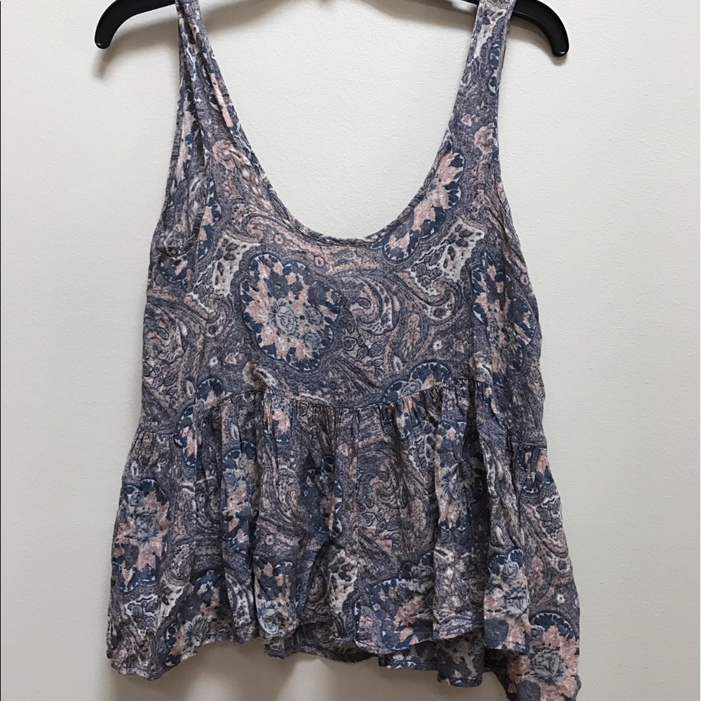 Flowy peplum tank