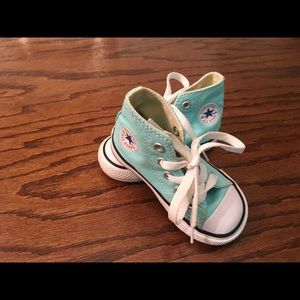Toddler High Top Teal Converse Sz 5