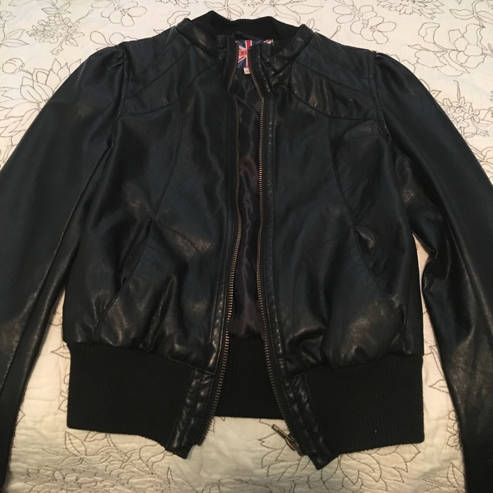 Never been work pleather jacket