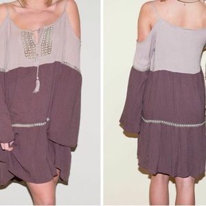 Brown & Tan Dress or Swim Cover up