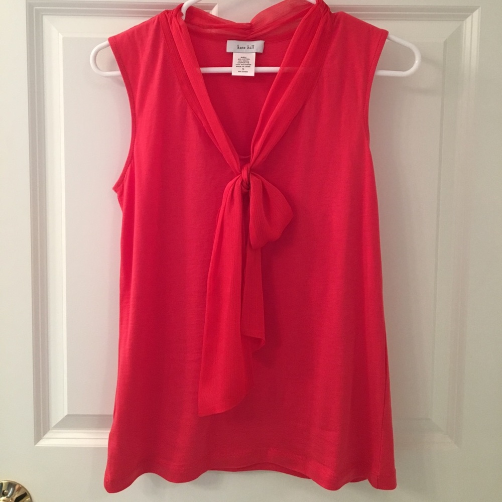 NWT Orange Kate Hill Tank with Loose Bow