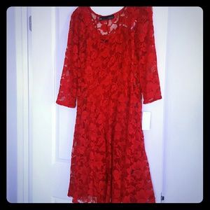 3/4-length Lace Dress
