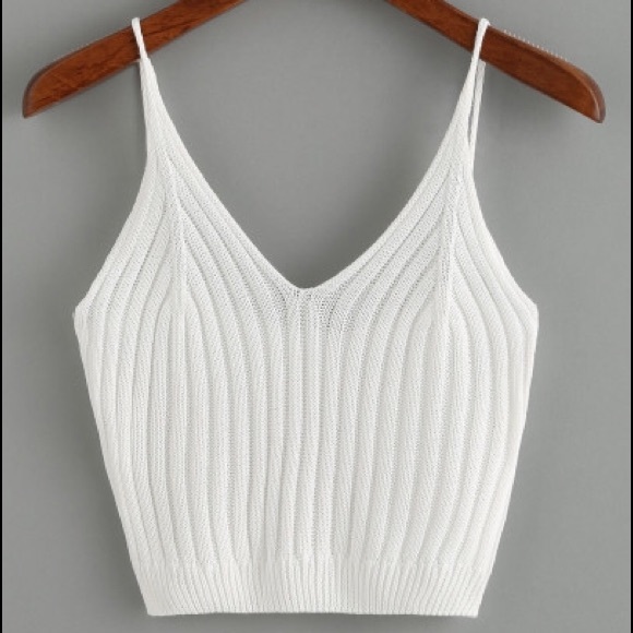 Urban Outfitters Tops - NWOT White Knit Crop Top