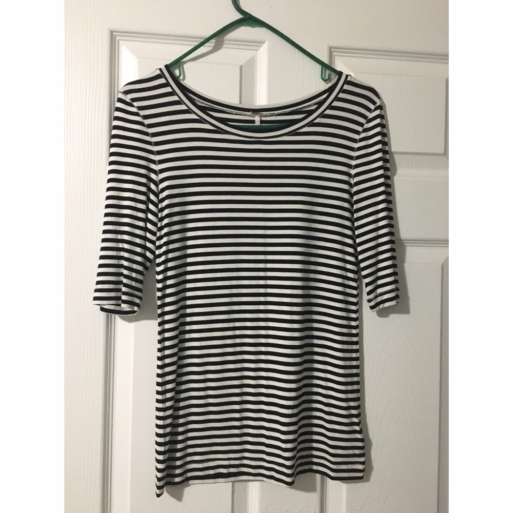 Free people stripped shirt.