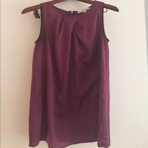 Loft maternity silk top (xs)