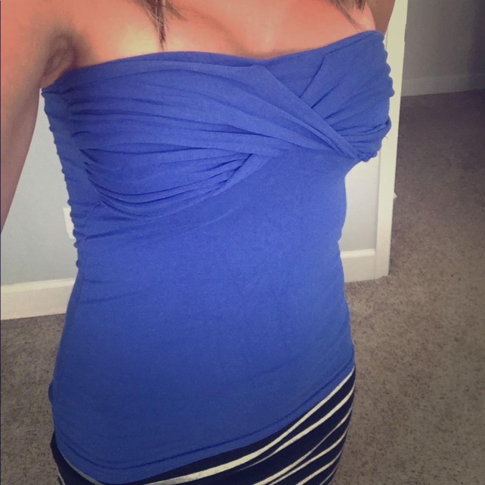 Royal blue tube top