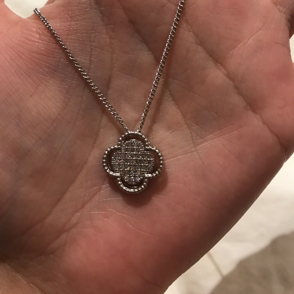Sterling Silver Clover Necklace