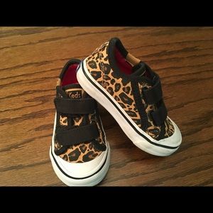 Toddler Keds Leopard shoes Sz 5