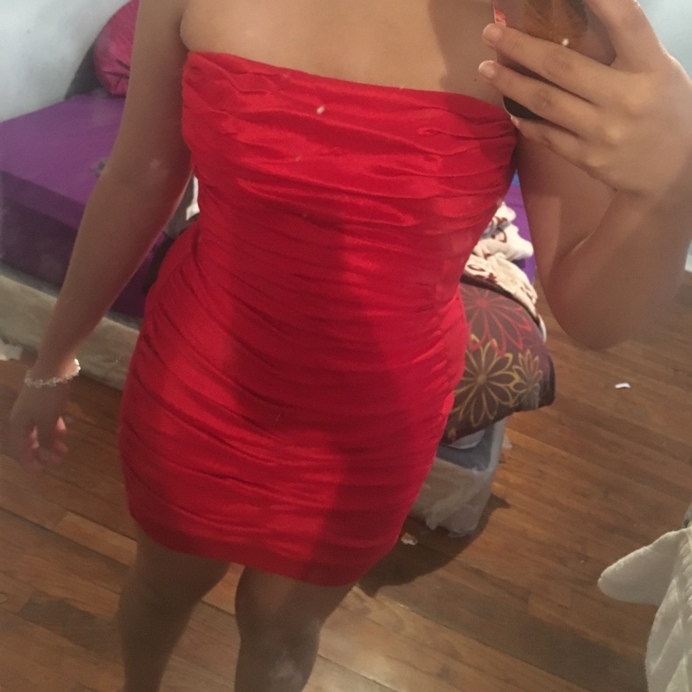 Jessica McClintock Mini Red Dress