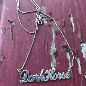 Sterling silver one of a kind nameplate necklace