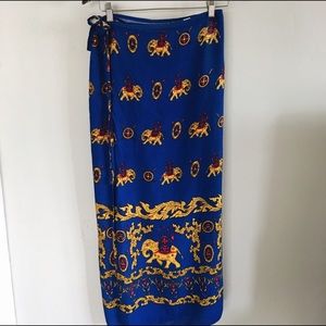 Elephant Wrap Skirt