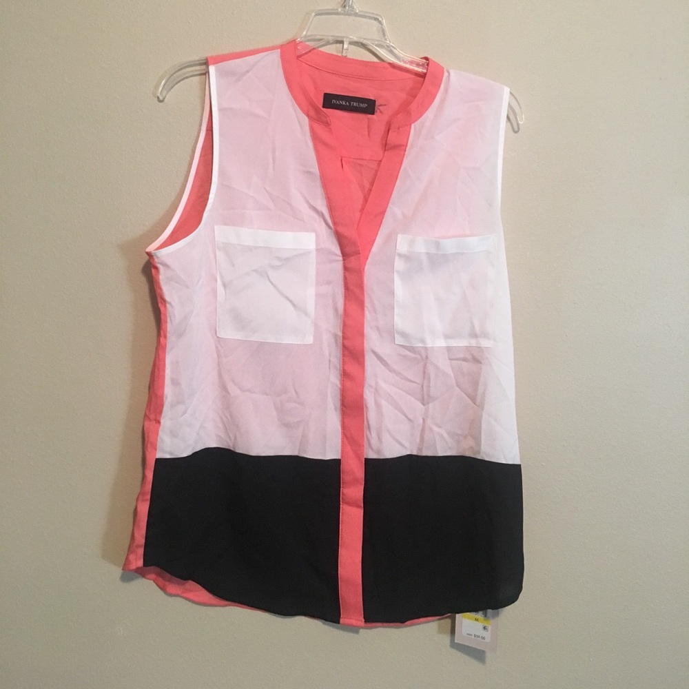 Ivanka Trump Colorblock Blouse