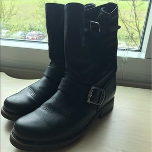Size 6 black Moto frye boots Size 6 black Moto frye boots