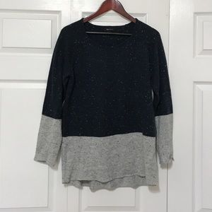 Speckled oversized boyfriend sweater