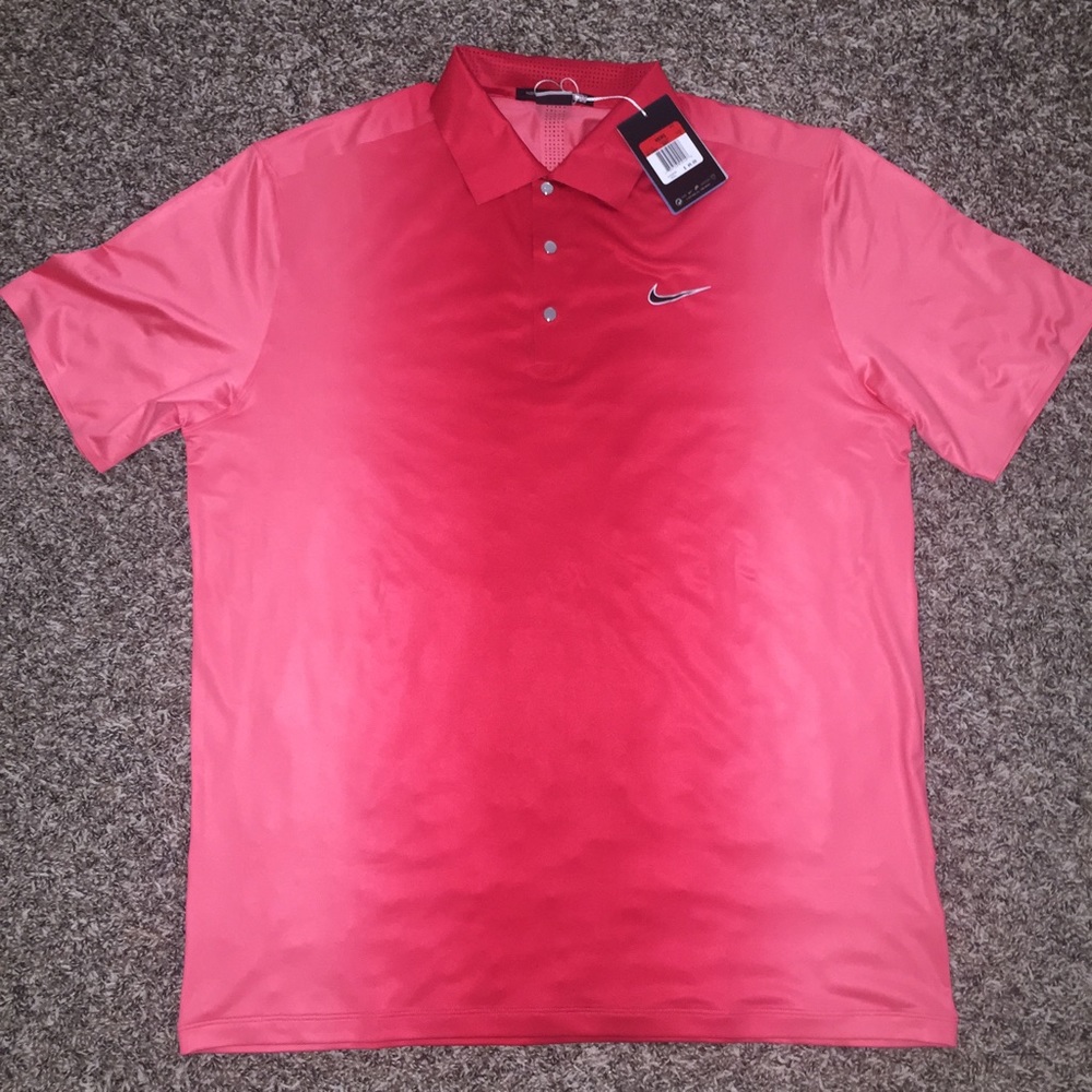 MEN TIGER WOODS COLLECTION DRI FIT GOLF POLO L