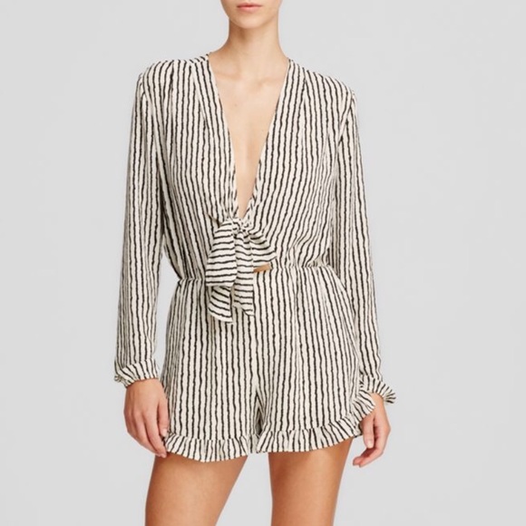 lucy paris Dresses & Skirts - BRAND NEW! Lucy Paris Striped Ruffle Hem Romper