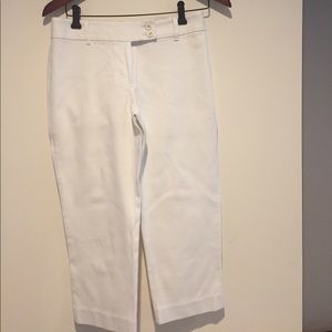 Loft white Capri pants