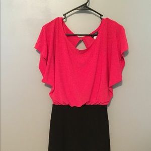 Women's Bisou Bisou black and pink dress
