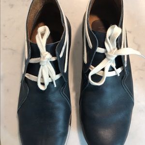 Carnaby Blue Leather Sneakers
