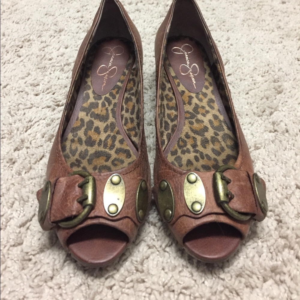 Jessica Simpson Open Toe Wedges