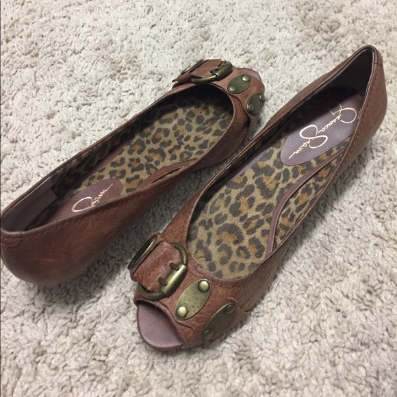 Jessica Simpson Open Toe Wedges - Picture 2 of 6