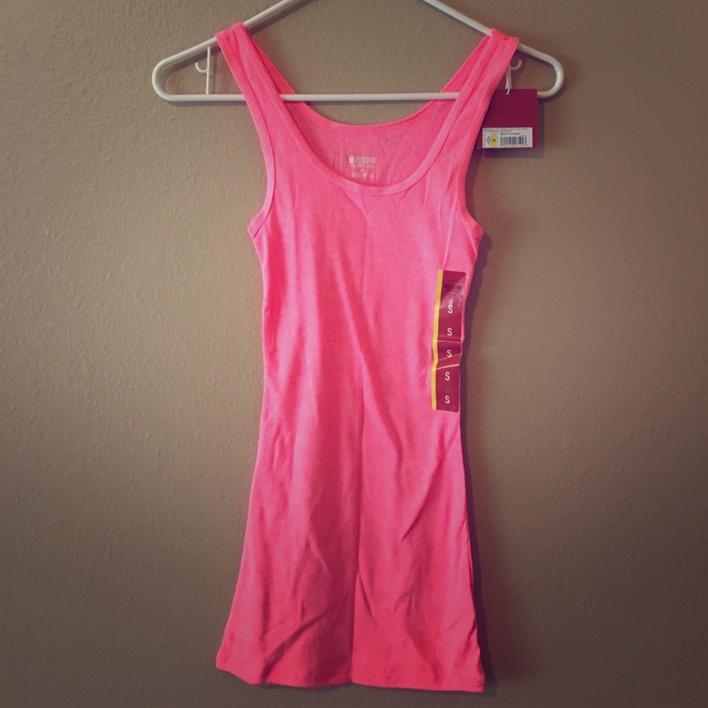 NEW with tags: Mossimo bright coral tank top.
