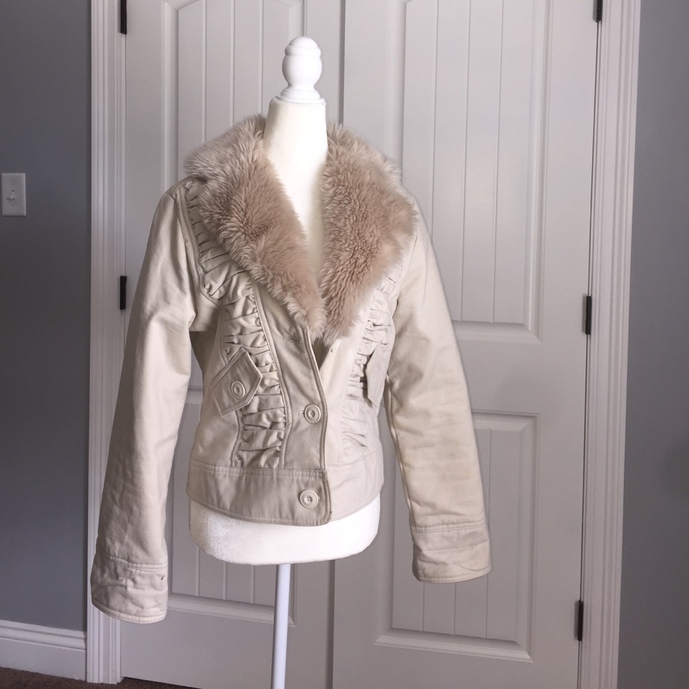 Tan faux fur jacket