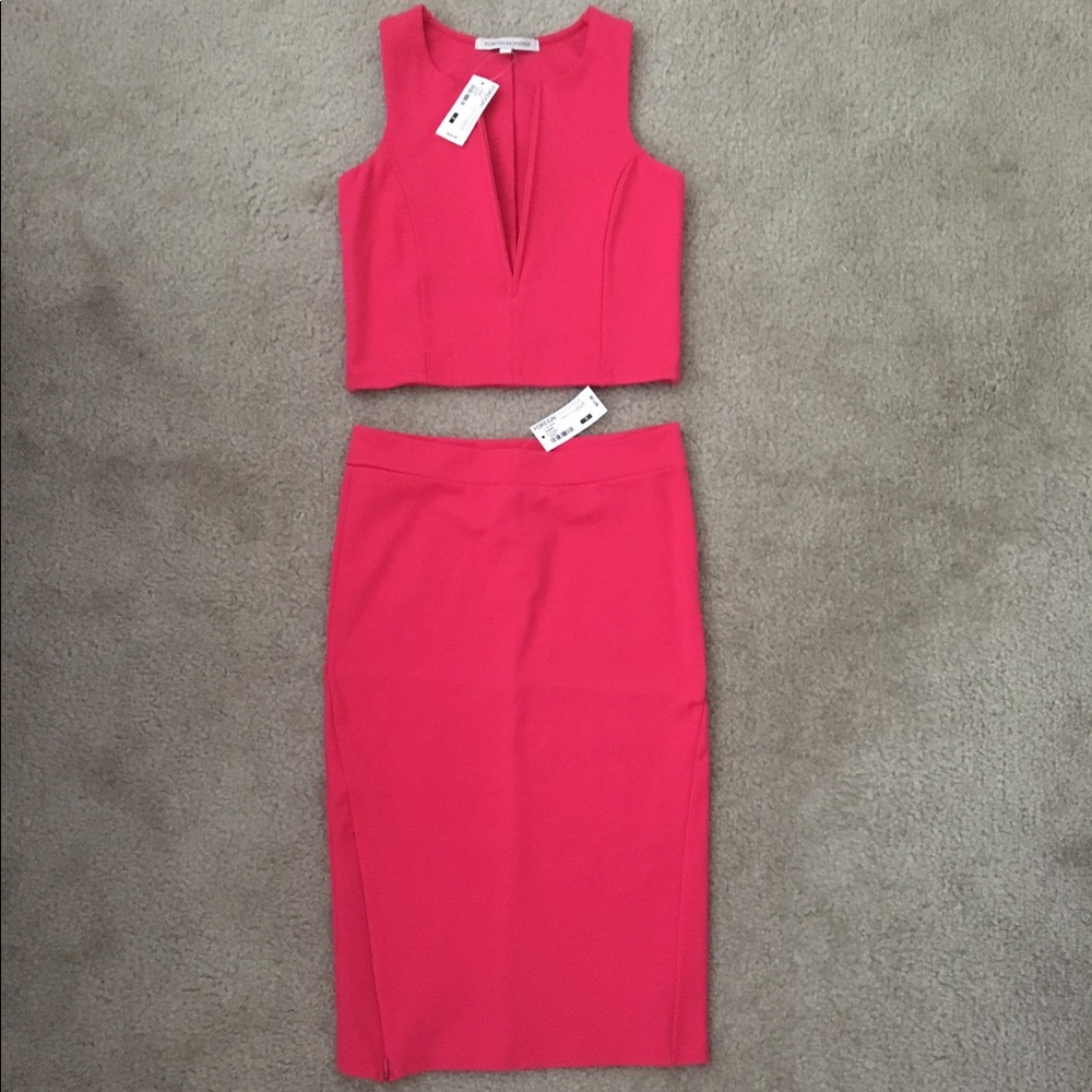 2 Piece - Crop Top and Skirt