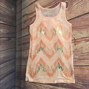 Miss Me Girls Size Small Sequin Tank Top