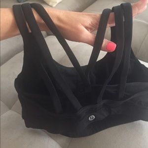 Lululemon black sports bra size 8