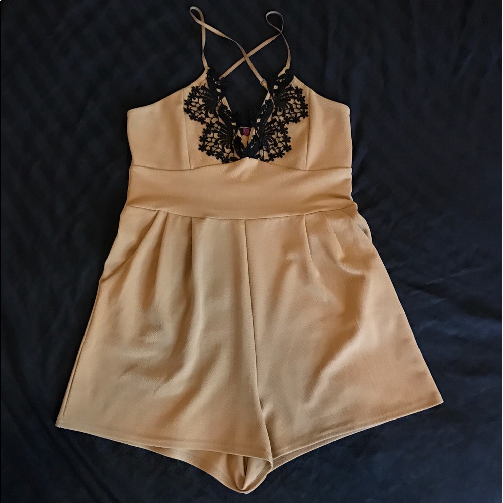 Golden Taupe Romper