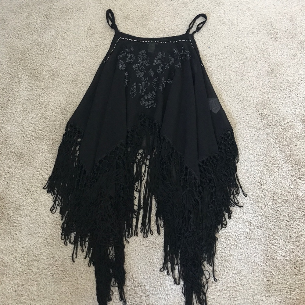 Black Sequin Top