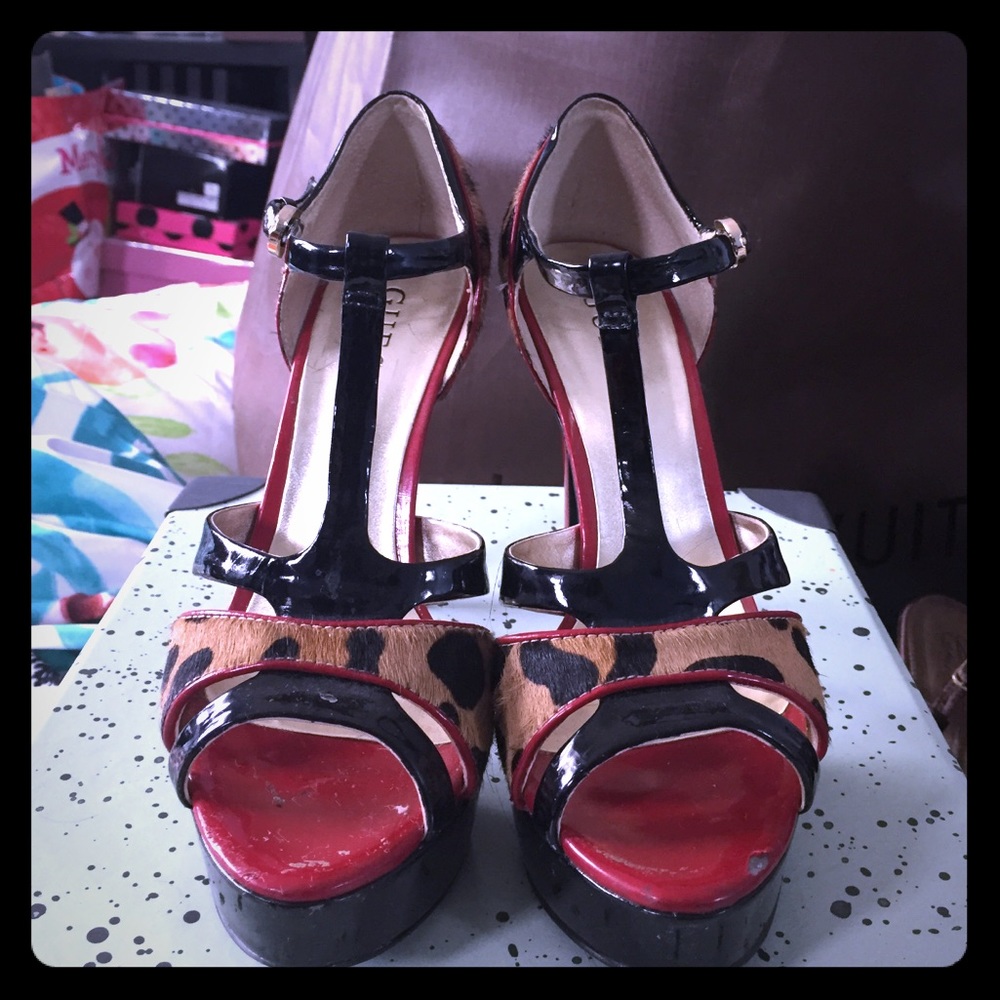 Guess platform heels