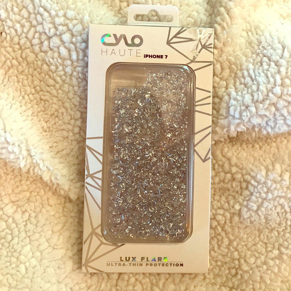 Cylo silver flake iPhone 7 case