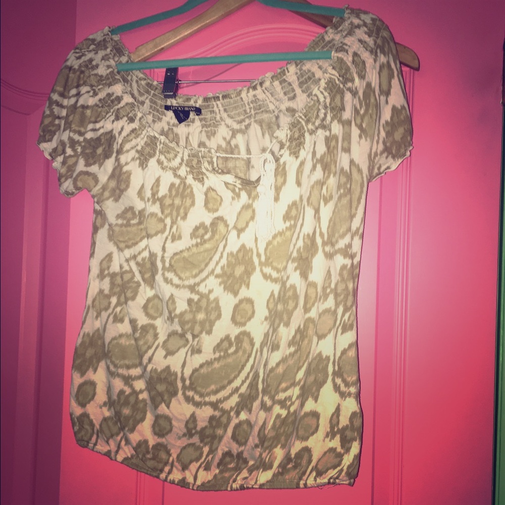 Lucky brand peasant top