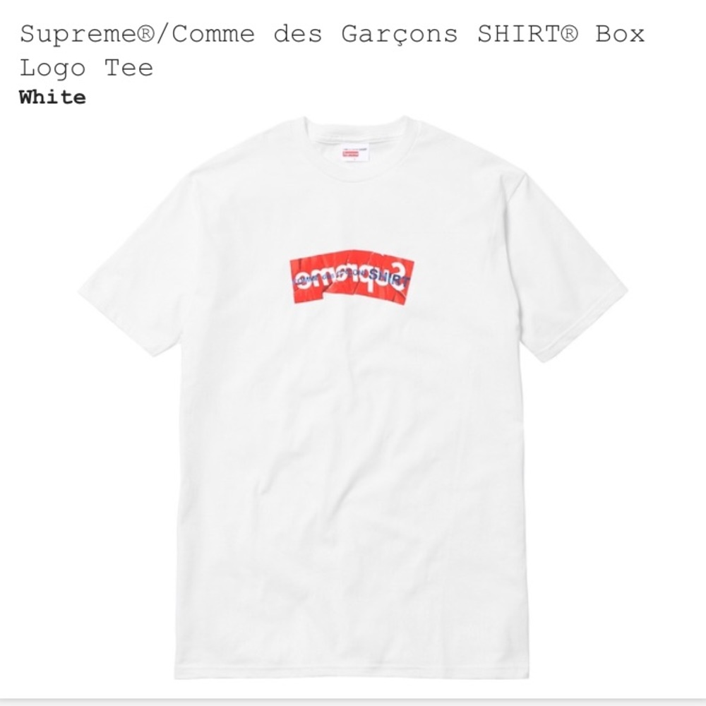 Commes des garcones box logo authentic