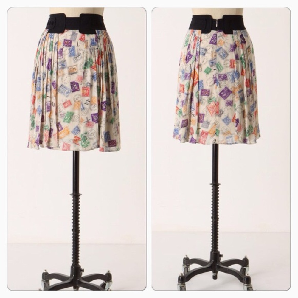 Anthropologie airmail skirt