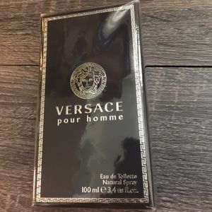 New In Box! Versace pour homme Eau de Toilette 3.4