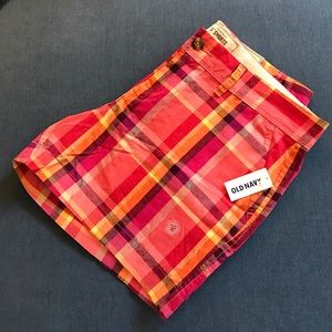 NWT Old Navy size 8 madras shorts. 5 inch inseam NWT Old Navy size 8 madras shorts. 5 inch inseam