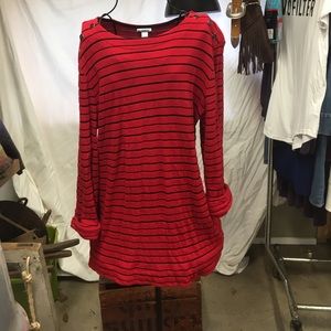Croft & Barrow XXL red & navy tunic