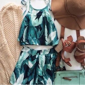 Two Piece Latiste by Amy - Green leaves