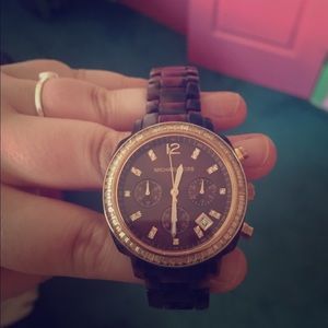 Michael Kors tortoise watch