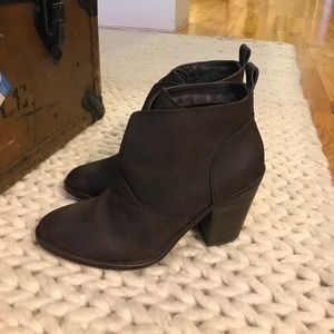 Brown Heeled Booties
