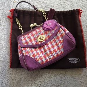 ONLY ONE ON POSHMARK. Coach Poppy tweed purse
