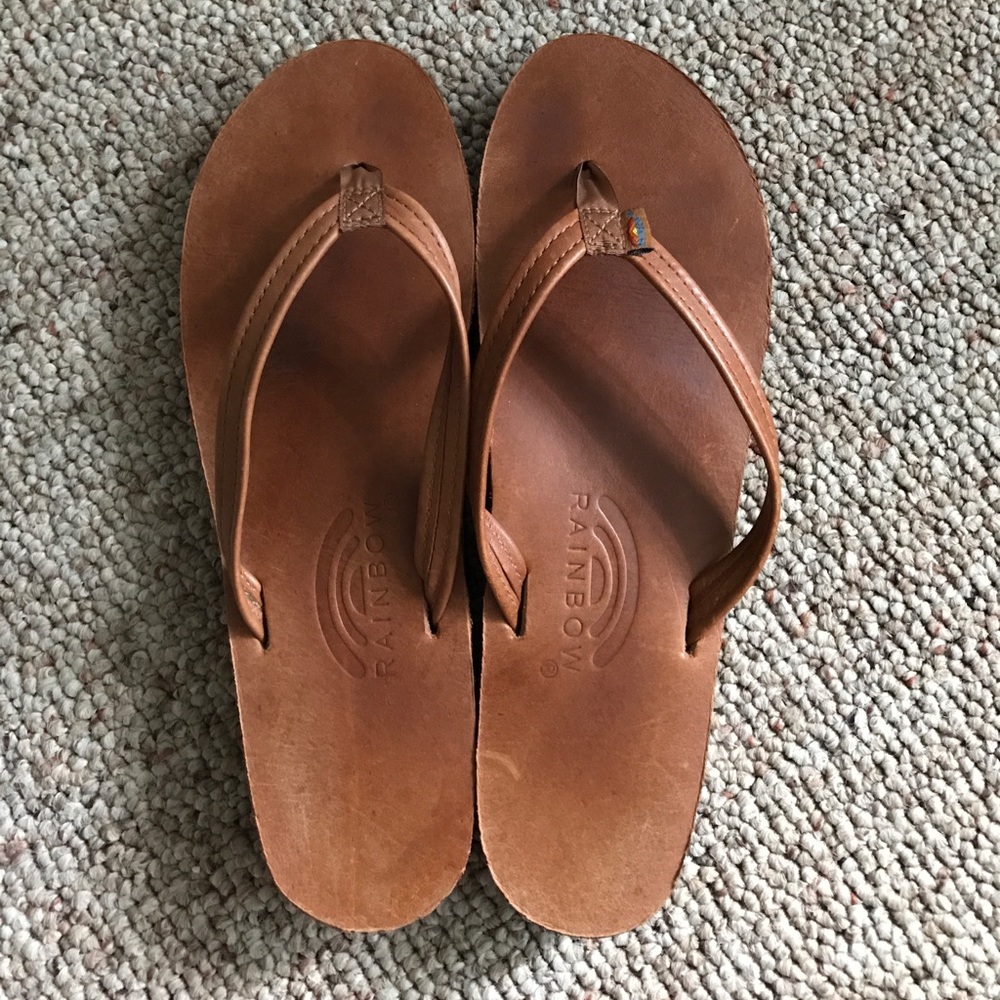 Rainbow Flip Flops