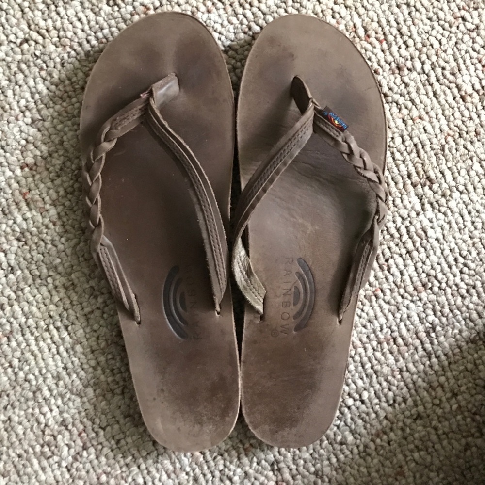 Rainbow Flip Flops