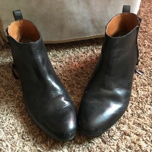 Black Leather Booties Black Leather Booties