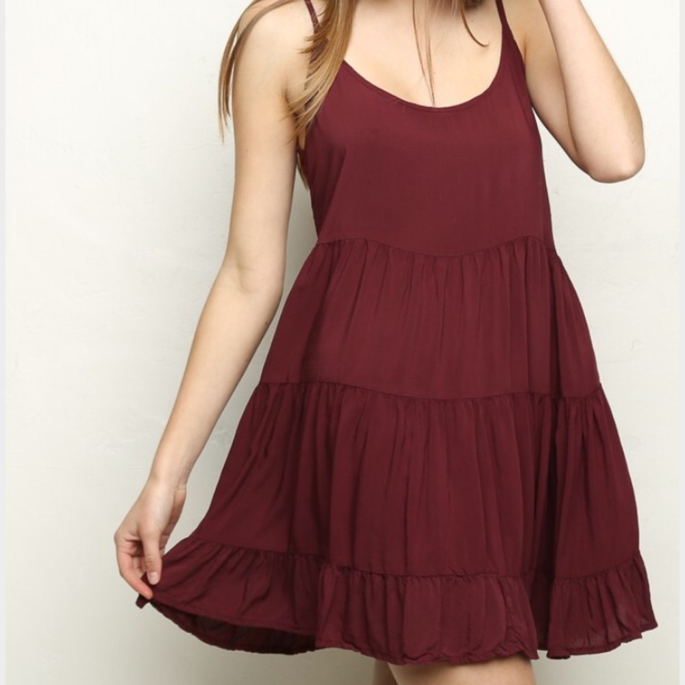 Maroon brandy jada dress